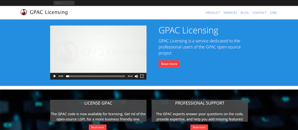 gpac licensing - 2017